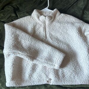 sherpa jacket half zip